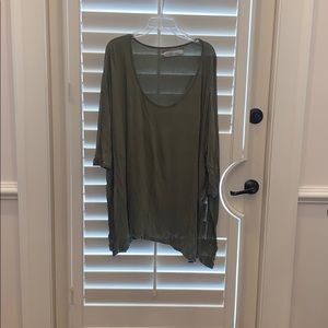 Free People Olive Shirt